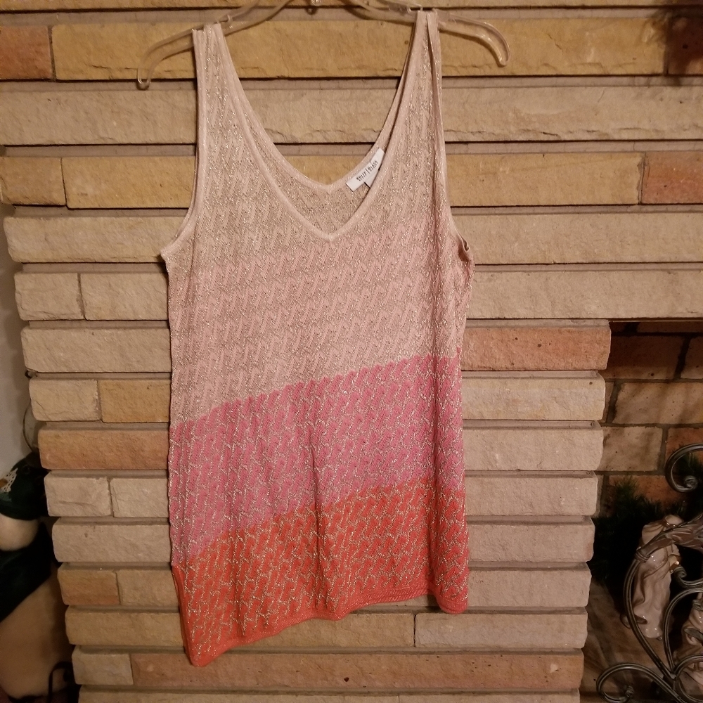 White House Black Market Shimmer Top Size L